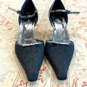 Kate Spade Silver /Grey Heels